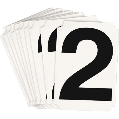 Quick-Align® Individual Number and Letter Labels - 2, Black, 3"