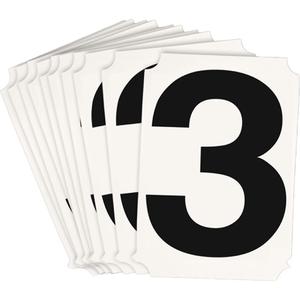 Quick-Align® Individual Number and Letter Labels - 3, Black, 3"
