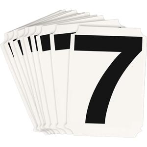 Quick-Align® Individual Number and Letter Labels - 7, Black, 3"