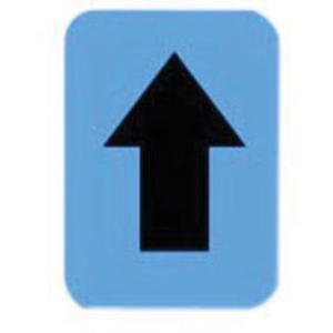 Quick-Align® Individual Number and Letter Labels - Arrow Symbol, Black, 3", Uppercase