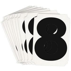 Quick-Align® Individual Number and Letter Labels - 8, Black, 4"