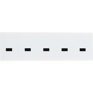 Individual Number & Letter Labels - Dash (-), Black on White, 2", 5