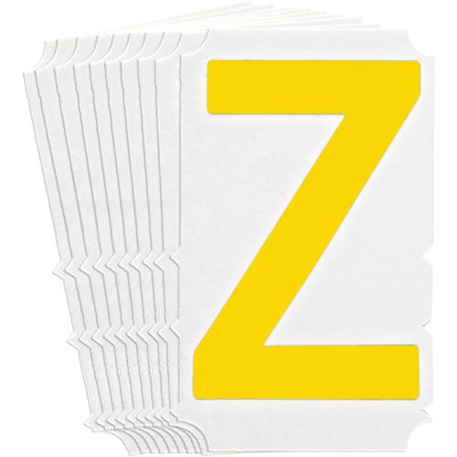 Quick-Align® Individual Gothic Number & Letter Labels - Z, Yellow, 4"