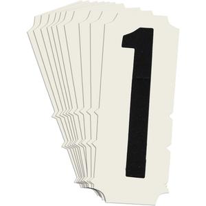 Quick-Align® Individual Gothic Number and Letter Labels - 1, Black, 2"