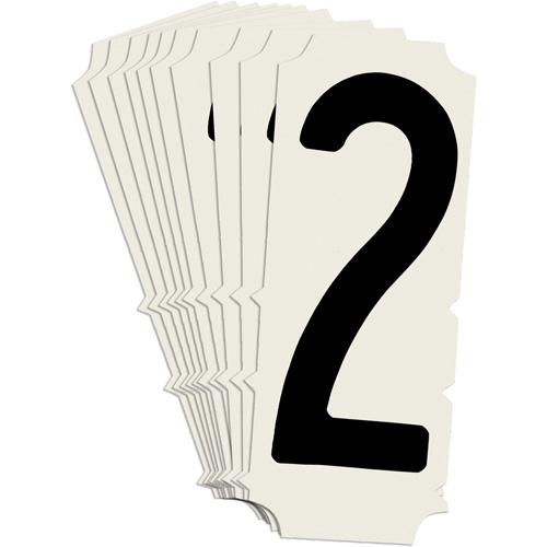 Condensed Quick-Align® Individual Gothic Number and Letter Labels - 2, Black, 2"