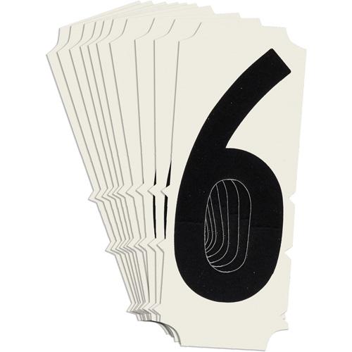 Condensed Quick-Align® Individual Gothic Number and Letter Labels - 6, Black, 2"