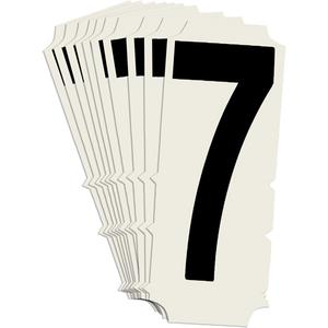 Condensed Quick-Align® Individual Gothic Number and Letter Labels - 7, Black, 2"