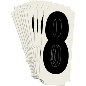 Condensed Quick-Align® Individual Gothic Number and Letter Labels - 8, Black, 2"