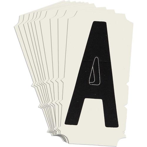 Condensed Quick-Align® Individual Gothic Number and Letter Labels - A, Black, 2"