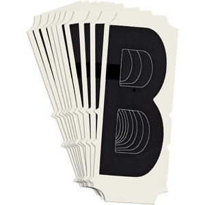 Condensed Quick-Align® Individual Gothic Number and Letter Labels - B, Black, 2"