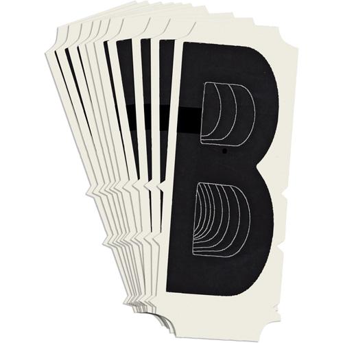 Condensed Quick-Align® Individual Gothic Number and Letter Labels - B, Black, 2"