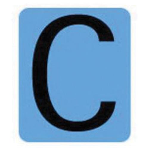 Condensed Quick-Align® Individual Gothic Number and Letter Labels - C, Black, 2"