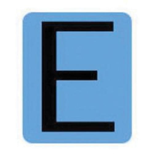 Condensed Quick-Align® Individual Gothic Number and Letter Labels - E, Black, 2"