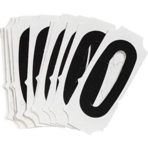 Condensed Quick-Align® Individual Gothic Number & Letter Labels - O, Black, 2"