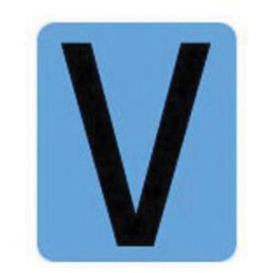 Condensed Quick-Align® Individual Gothic Number & Letter Labels - V, Black, 2"