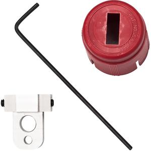 Lockout for Mini SMC AR2000/NAR2000 - Red, Aluminum, Fibreglass Reinforced Nylon