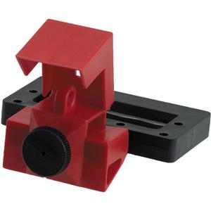 Oversized Lockout - Circuit Breaker, Red, Polycarbonate