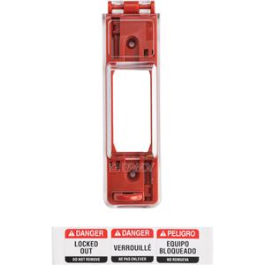 Lockout - Wall Switch, Red, Polypropylene, Electrical