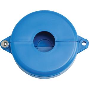Valve Lockout - Gate, Polypropylene, Blue, Mechanical Risk, Danger Locked Out Do Not Remove