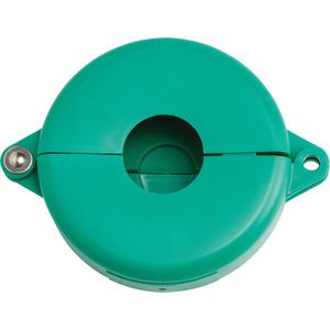 Valve Lockout - Gate, Polypropylene, Green, Mechanical Risk, Danger Locked Out Do Not Remove
