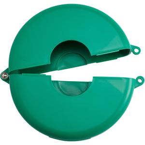 Valve Lockout - Gate, Polypropylene, Green, Mechanical Risk, Danger Locked Out Do Not Remove