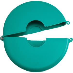 Valve Lockout - Gate, Polypropylene, Green, Mechanical Risk, Danger Locked Out Do Not Remove