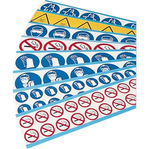 Right-to-Know Inflammable Pictogram Labels - Vinyl, Sheet, 1-1/2", 1-1/2"