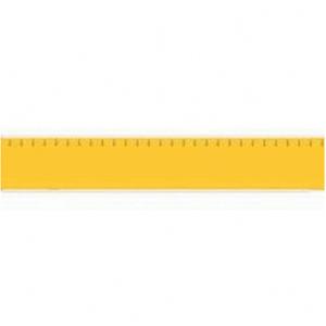 Blank Pipe Markers - Vinyl, Yellow, 0" - 3/4", 1/2", 2-1/4", None, Self-Adhesive, 28