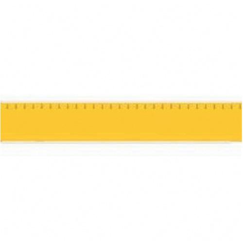 Blank Pipe Markers - Vinyl, Yellow, 0" - 3/4", 1/2", 2-1/4", None, Self-Adhesive, 28