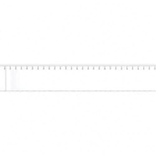 Blank Pipe Markers - Vinyl, White, 0" - 3/4", 1/2", 2-1/4", None, Self-Adhesive, 28