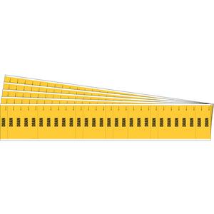 "Drain" Semi-Conductor & Chemical Pipe Markers - Vinyl, Black on Yellow, 0" - 3/4", 1/2", 2-1/4", 1/4", English, Self-Adhesive, 28