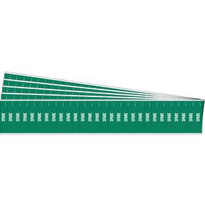 "Spare" Semi-Conductor & Chemical Pipe Markers - Vinyl, White on Green, 0" - 3/4", 1/2", 2-1/4", 1/4", English, Self-Adhesive, 28