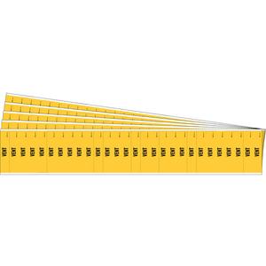 "Vent" Semi-Conductor & Chemical Pipe Markers - Vinyl, Black on Yellow, 0" - 3/4", 1/2", 2-1/4", 1/4", English, Self-Adhesive, 28