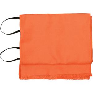 Emergency Fire Blankets - Fibreglass, 72"L x 72"W, Orange, 6', 6', w/o Bag