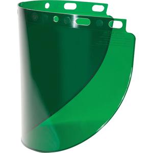 Fibre-Metal® Wideview Faceshield Visor - 8", 16-1/2", 0.06", Propionate, Green, Meets/Exceeds CSA Z94.3/ANSI Z87+, F400, F500, FH66, FM70 & FM71 Faceshields
