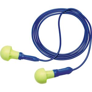 E-A-R™ Push-ins™ Metal Detectable Earplugs - Corded, 28, One-Size, Meets/Exceeds CSA Class AL, Bulk - Polybag, 200, METAL DETECTABLE, Box