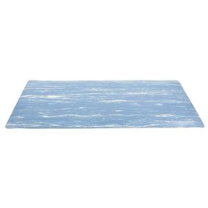 No. 970 Marble Sof-Tyle™ Grande Mats - 2', 3', 72', 1", Blue, Rubber, Dry, Solid, Smooth, 1"