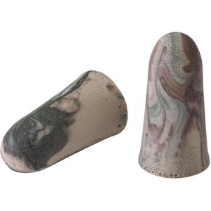 Camo Plugs® Earplugs - Uncorded, 33, One-Size, Meets/Exceeds CSA Class AL, Bulk - Polybag, 200 prs., Box