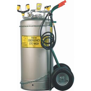 Self-Contained Eyewash With Dolly Cart - Pressurized, ANSI Z358.1, 7 gal., Self-contained - w/ Dolly cart