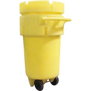 Wheeled Overpack® 50 Salvage Drums - 20", 36", 50 US gal., Mobile, 24" top dia. x 18.5" bottom dia. x 45.4" H, 20" top dia. x 17.75" bottom dia. x 36" H, 275 lbs.