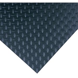 Non-Conductive Diamond Plate Switchboard No.701 Matting - 3', 75', 1/4", Black, PVC, Dry, Switchboard Mat, Diamond Pattern, Solid Mat
