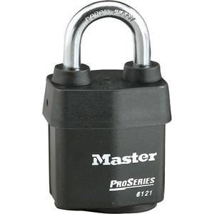 ProSeries® Weather Tough® Padlocks - Security Padlock, 2-1/8", 5/16", 2-1/2", 7/8", Laminated Steel, Steel, Black, Keyed Different
