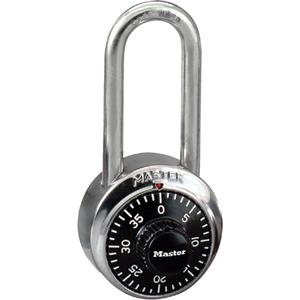 Padlock - Combination, 1-7/8", 9/32", 2", 13/16", Hardened Steel, Steel, Silver, No Key, 13/16"