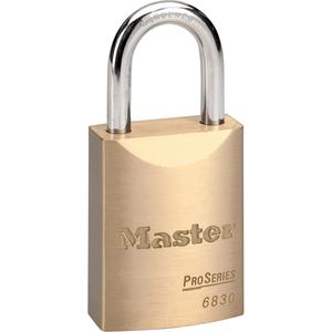 Pro Series® Padlock - Security Padlock, 1-9/16", 1/4", 1-1/16", 1-1/16", Brass Coating, Steel, Silver, Keyed Alike, 25/32"