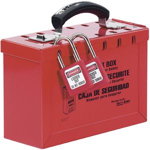Latch Tight™ Portable Group Lock Box - 12, Red