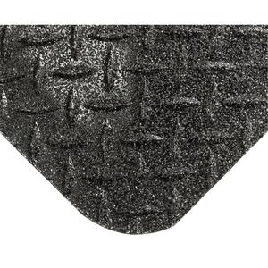 SpongeCote® With Gritshield Mats No. 416 - 2', 10', 50', 5', 9/16", Black, PVC Sponge, Wet/Dry, Solid, Diamond