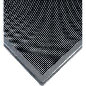 Sanitizing Footbath Mat No. 222 - 2', 2-2/3', 1/2", Black, Natural Rubber, Footbath, Solid Mat, Wet
