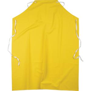 Flame Resistant Aprons - Polyester/PVC, 48", 36", Yellow, Regular, 0.35 mm