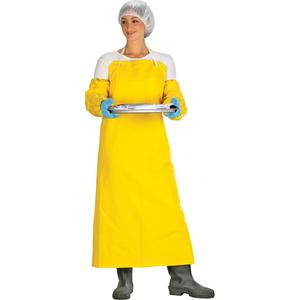 Flame Resistant PVC On Polyester Aprons - Polyester/PVC, 48", Yellow, 36", None, 0.35 mm
