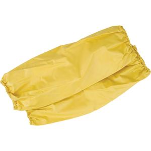 Disposable Sleeves with Elastic Cuffs - Polyester/PVC, 18", Yellow
